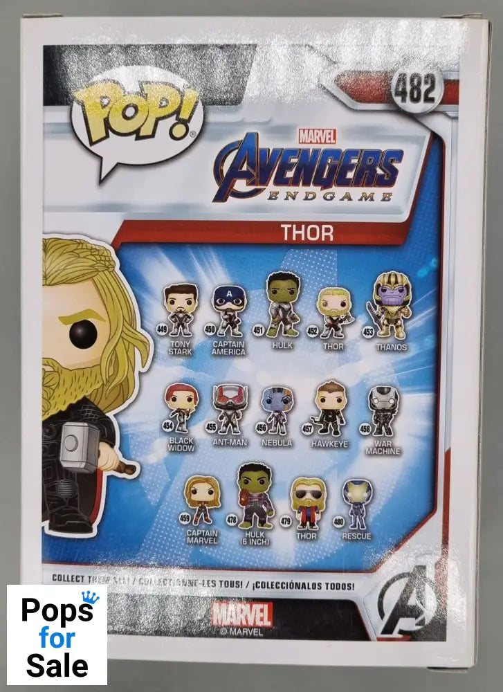 #482 Thor (w/ Stormbreaker and Mj�lnir) Marvel Avengers Funko POP