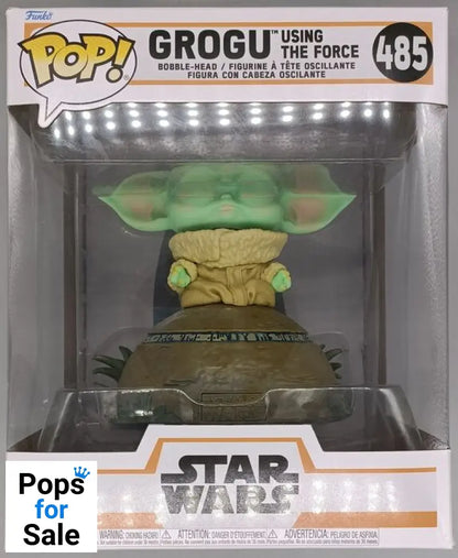#485 Grogu (Using the Force- Lights up) Deluxe - Star Wars Funko POP