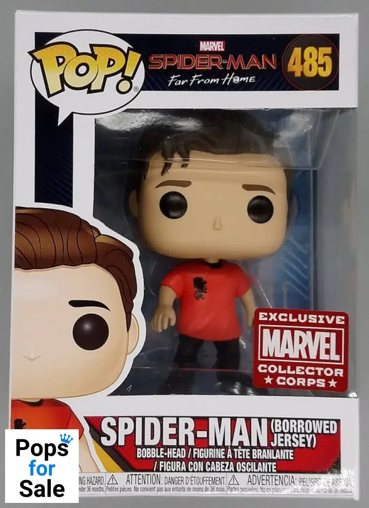 #485 Spider-Man (Borrowed Jersey) - Marvel Far From Home Funko POP