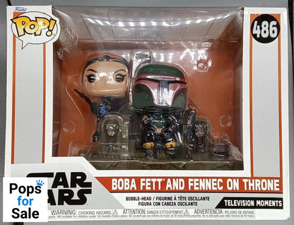 486 Boba Fett and Fennec on Throne TV Moment Star Wars - Box Damaged Funko POP