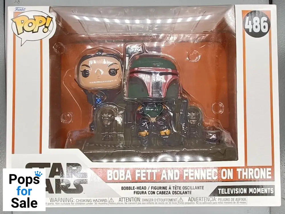 #486 Boba Fett and Fennec on Throne TV Moment Star Wars Funko POP