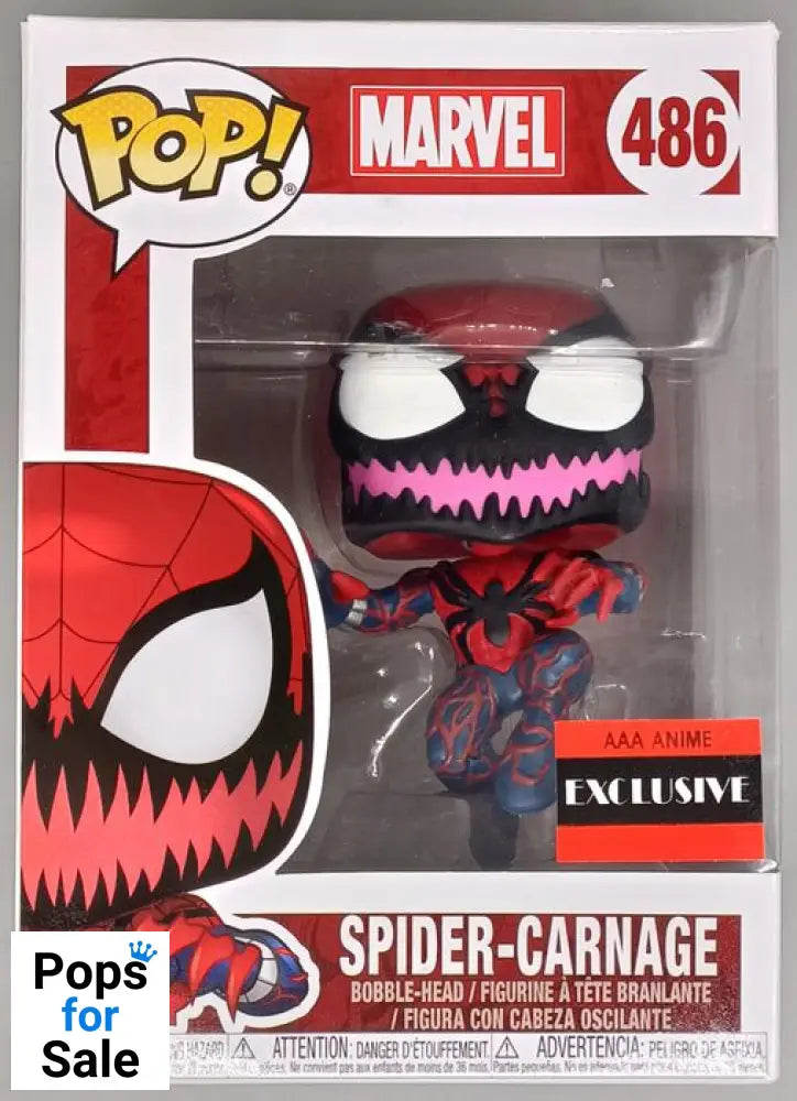 486 Spider-Carnage - Marvel Funko POP