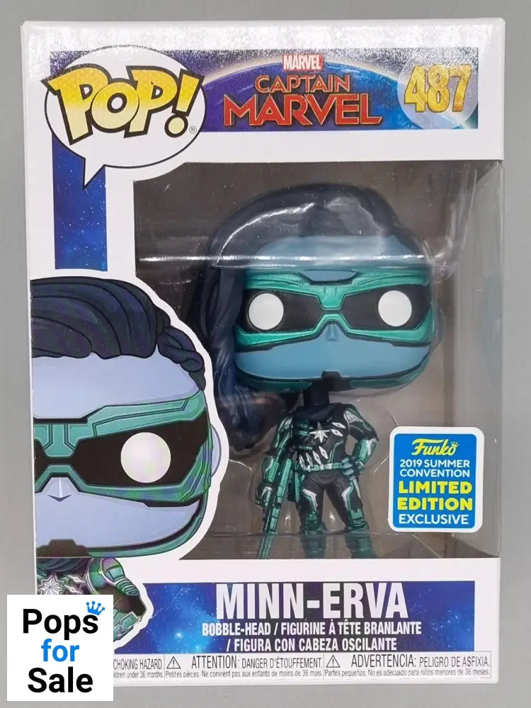 #487 Minn-Erva - Marvel Captain Marvel - 2019 Con Funko POP