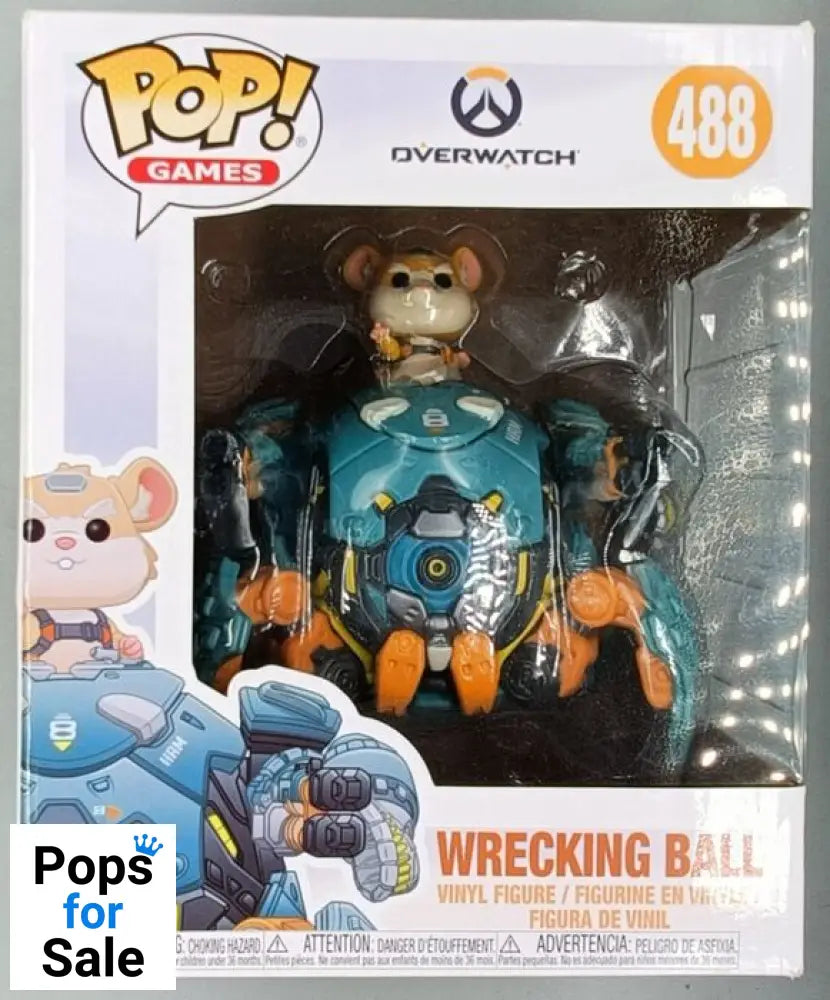 488 Wrecking Ball - 6 Inch - Overwatch - Box Damaged Funko POP