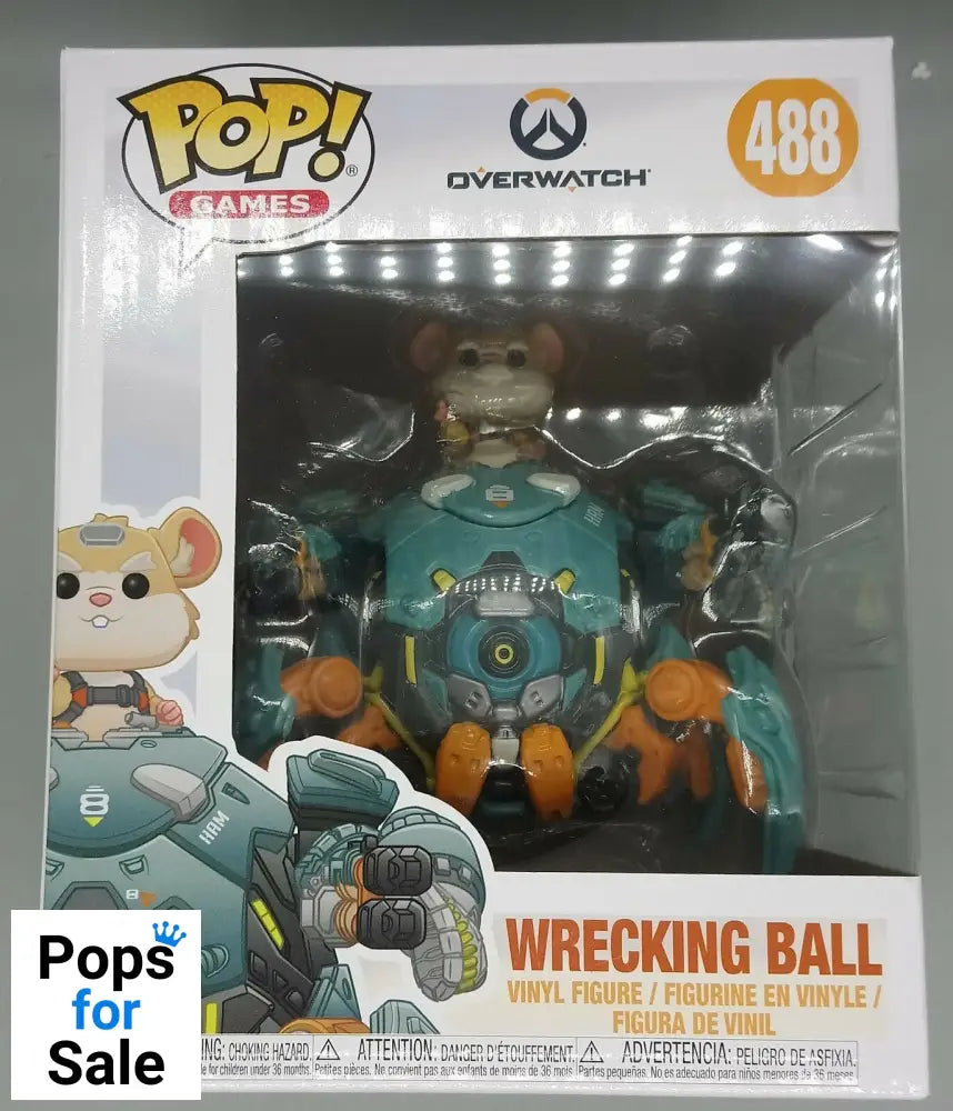 #488 Wrecking Ball - 6 Inch - Overwatch Funko POP