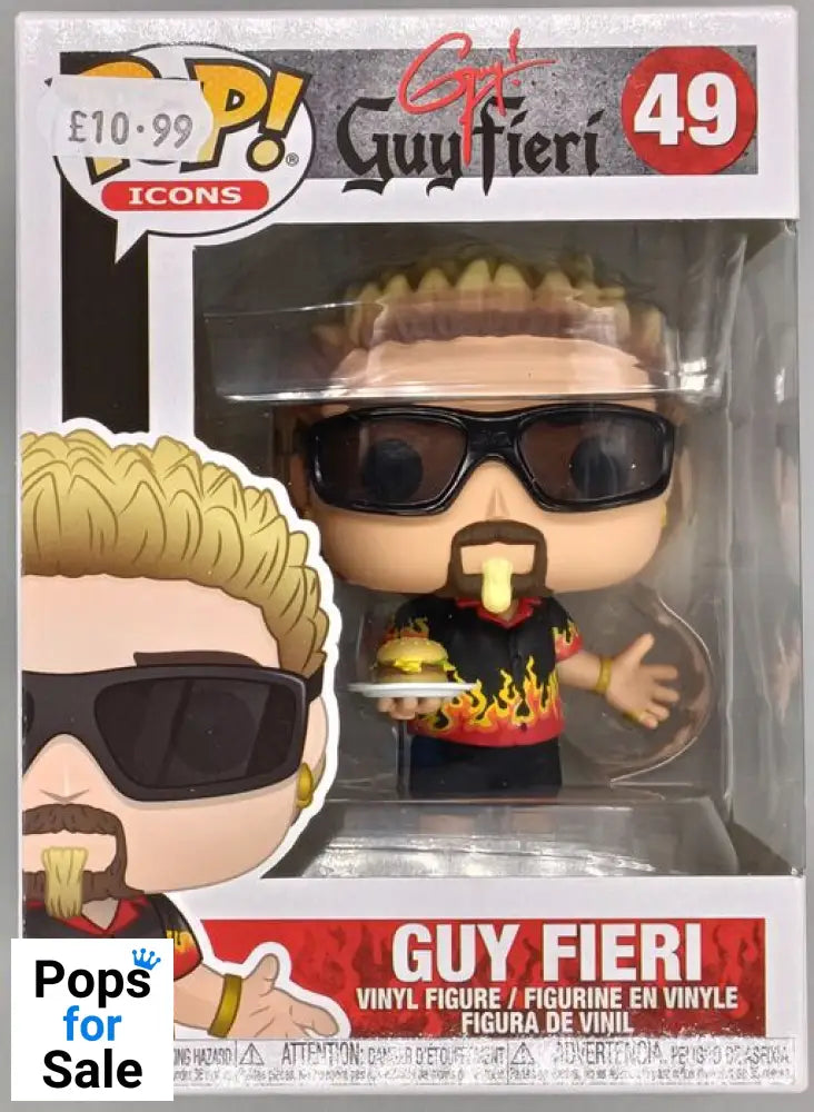 #49 Guy Fieri - Pop Icons - Box Damaged Funko POP