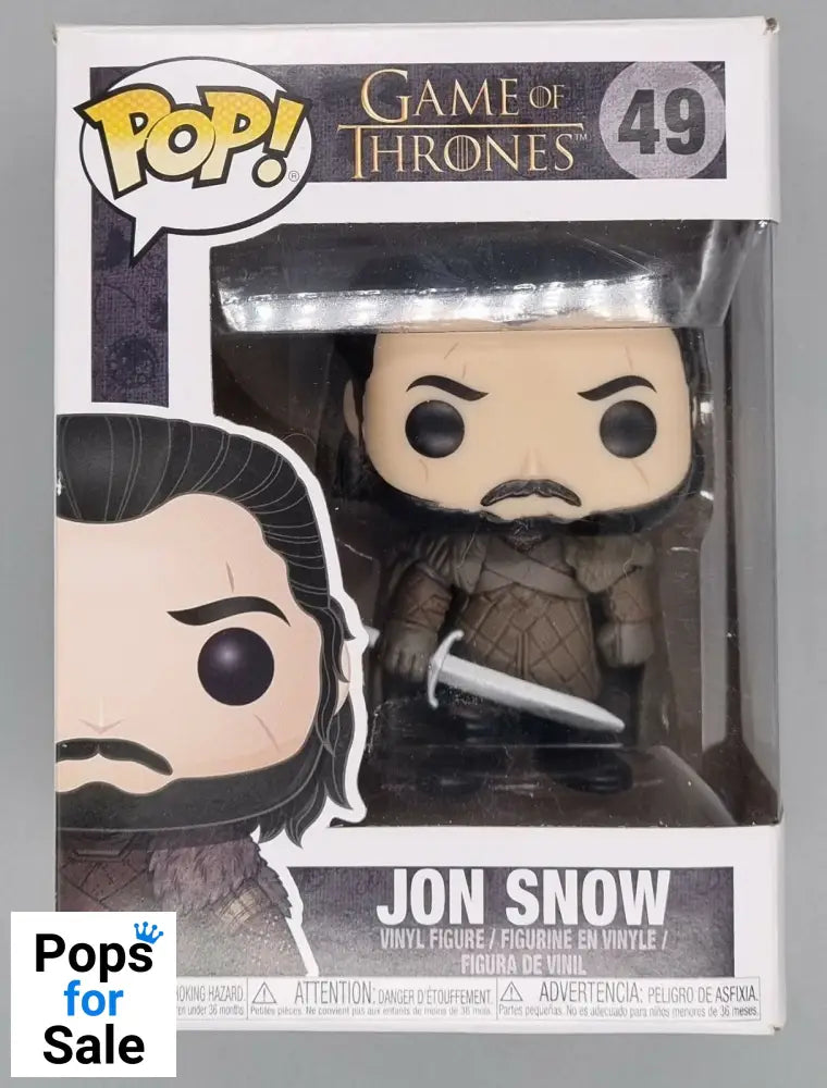 49 Jon Snow - Game of Thrones - Box Damaged Funko POP