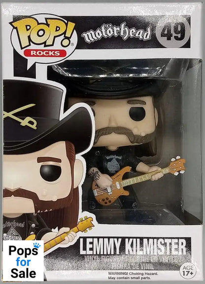 #49 Lemmy Kilmister - Motorhead - Box Damaged Funko POP