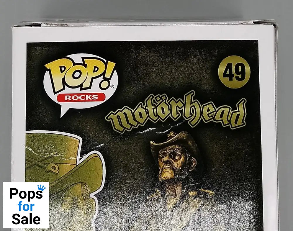 #49 Lemmy Kilmister (Rainbow Bar & Grill Statue) Moto Box Damaged Funko POP