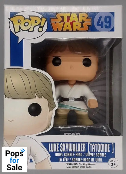 #49 Luke Skywalker (Tatooine) - Star Wars - Box Damaged Funko POP