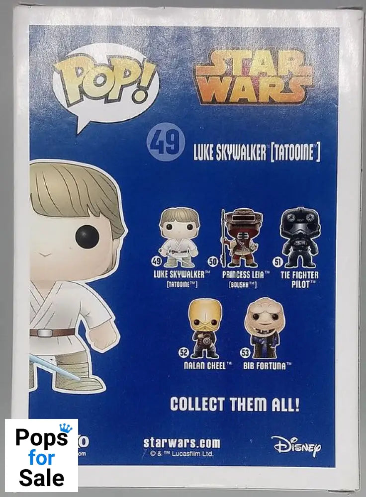 #49 Luke Skywalker (Tatooine) - Star Wars - Box Damaged Funko POP