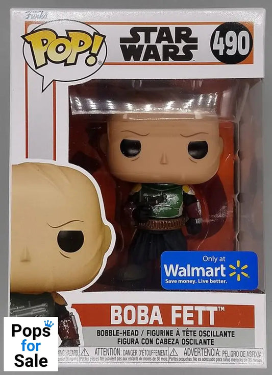 #490 Boba Fett (w/o Helmet) - Star Wars The Mandalorian Funko POP