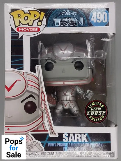 #490 Sark - Metallic Glow Chase - TRON - Box Damaged Funko POP