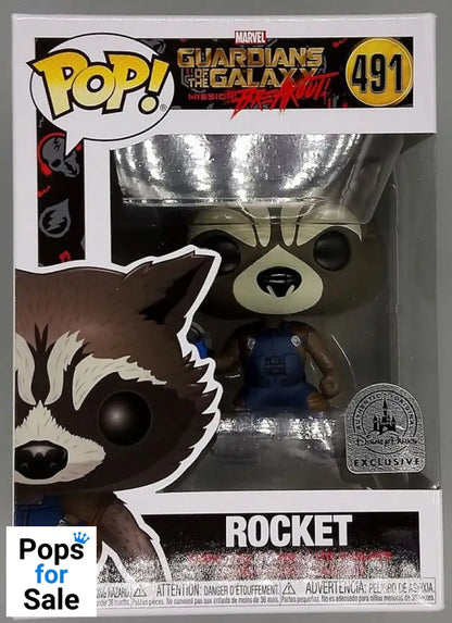 491 Rocket (w/ Walkman) Marvel Guardians Mission Breakout Box Damaged Funko POP