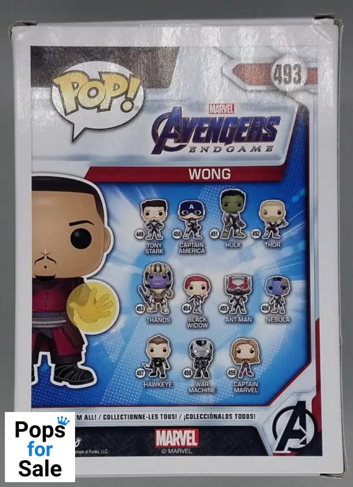 493 Wong - Marvel Avengers Endgame - 2019 Con - Box Damaged Funko POP