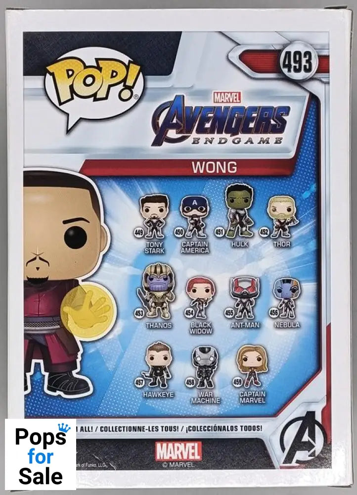 #493 Wong - Marvel Avengers Endgame - 2019 Con Funko POP