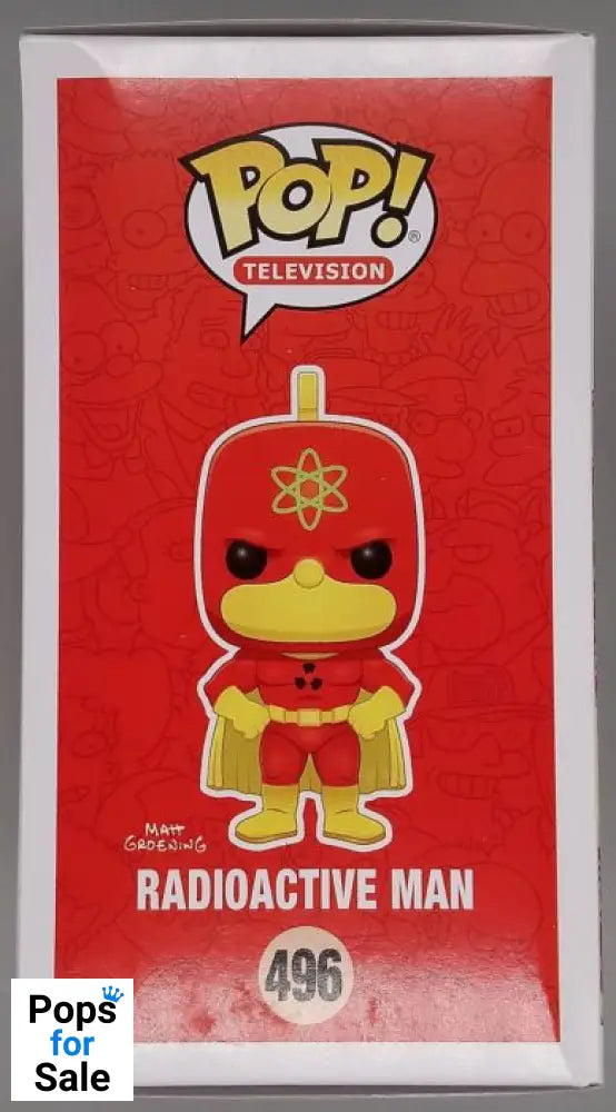 496 Radioactive Man - The Simpsons - Box Damaged Funko POP