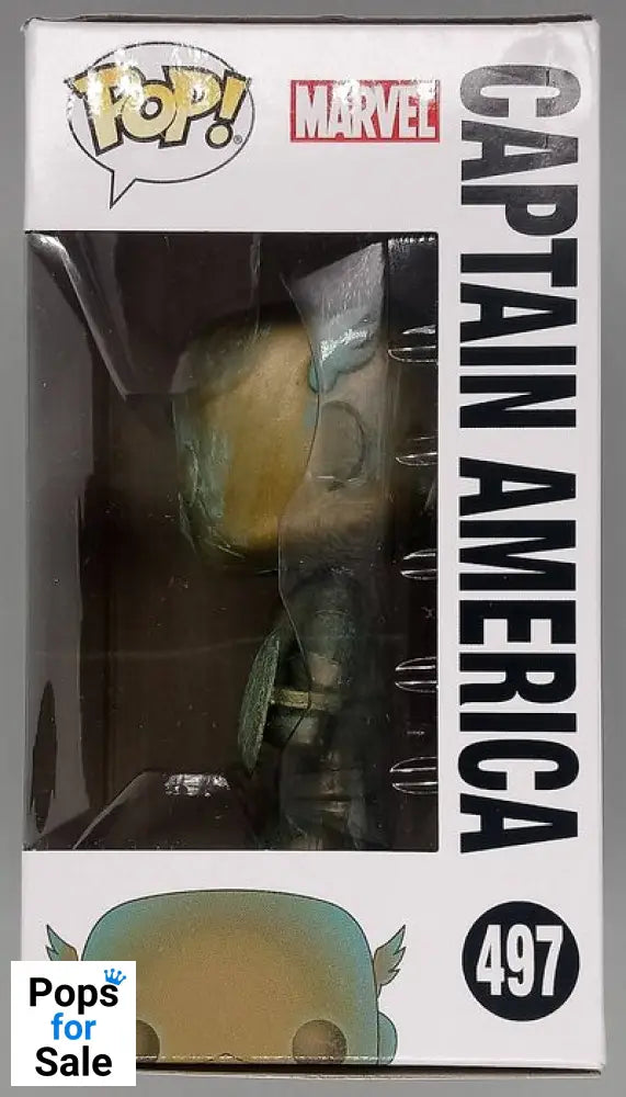 #497 Captain America (Patina) - Marvel 80 Years - Box Damaged Funko POP