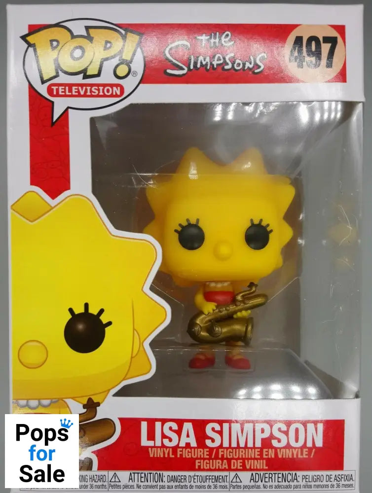497 Lisa Simpson with Saxophone - The Simpsons Funko POP