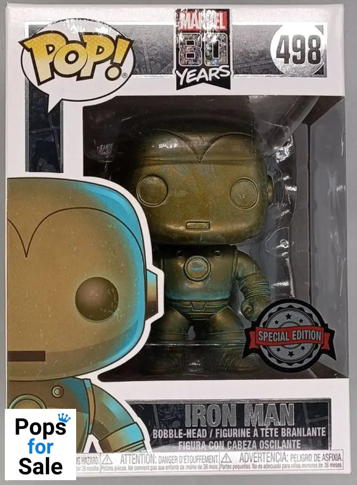 #498 Iron Man (Patina) - Marvel 80 Years Funko POP