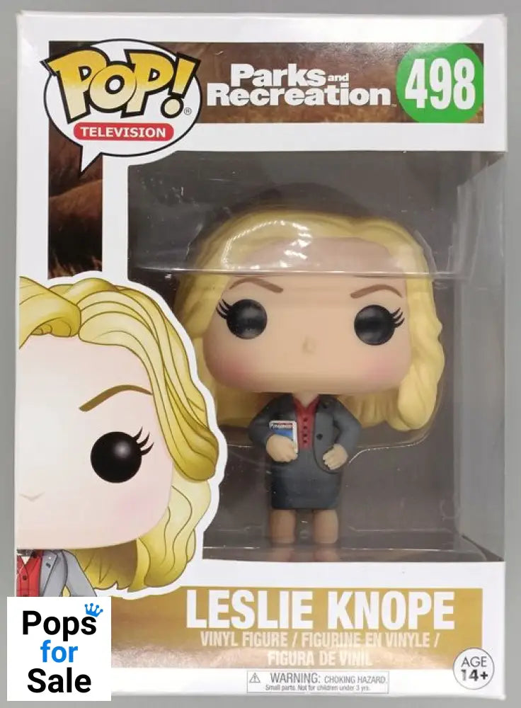 #498 Leslie Knope - Parks & Recreation - Box Damaged Funko POP