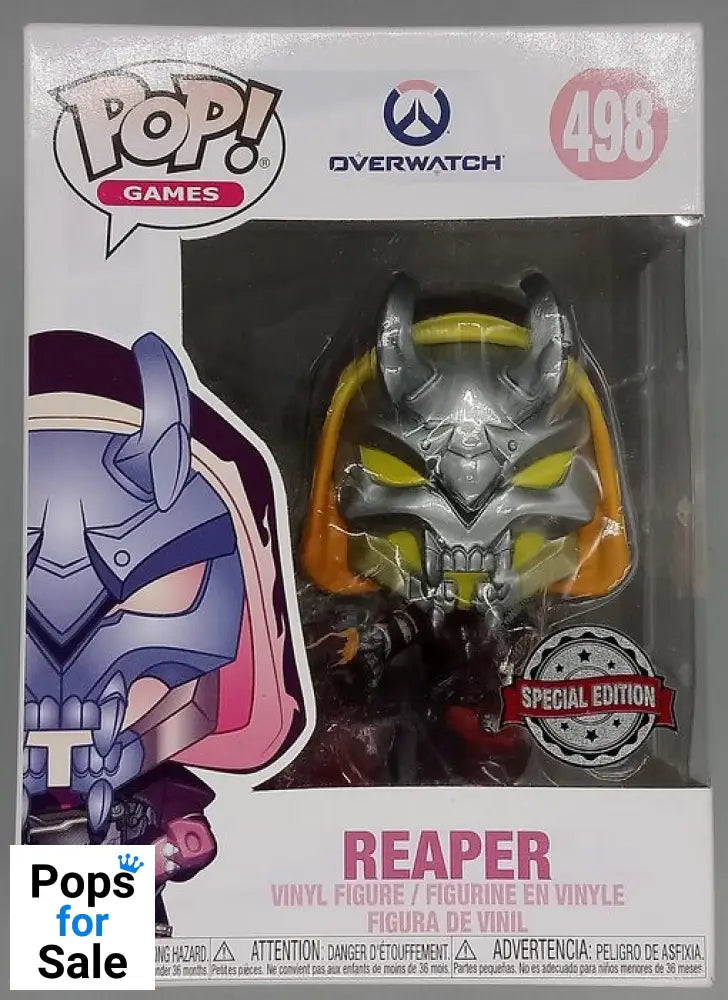 498 Reaper (Hellfire) - Overwatch - Exclusive - Box Damaged Funko POP