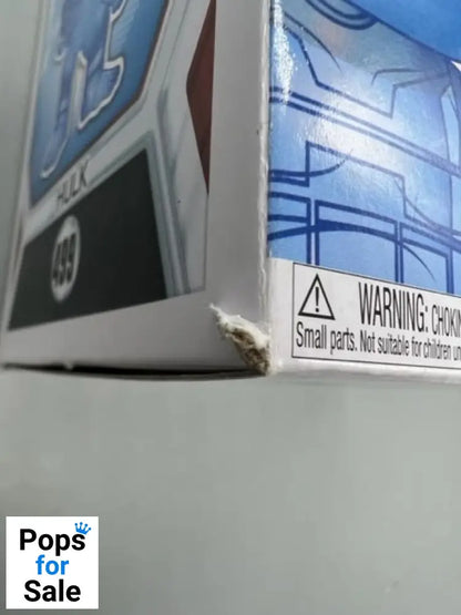 499 Hulk (w/ Gauntlet- Blue) Chrome - Marvel Avenger Funko POP - Box Damaged