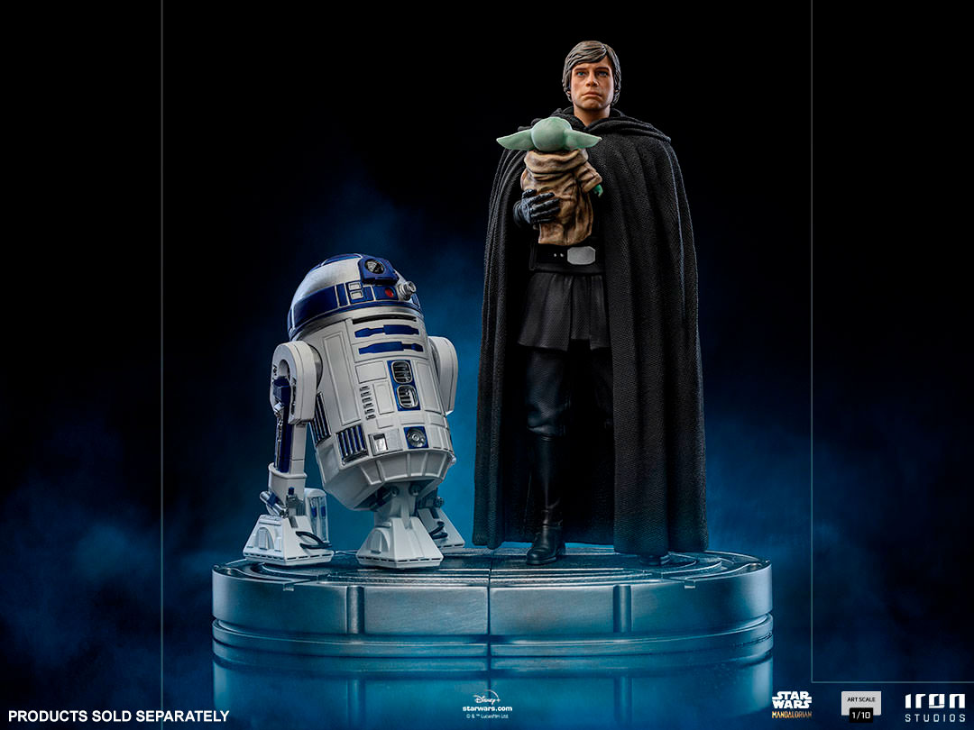 Star Wars The Mandalorian Art Scale Statue 1/10 Luke Skywalker and Grogu 21 cm Scale Figures