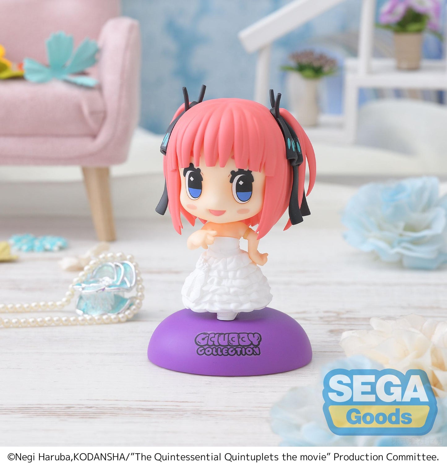 Chubby Collection Nino Nakano - The Quintessential Quintuplets Movie Vinyl Figure