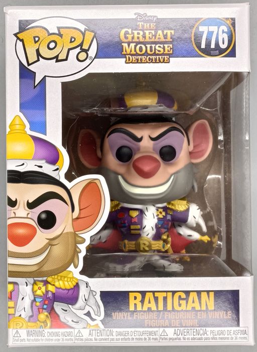 #776 Ratigan - Disney The Great Mouse Detective Box Damaged Funko POP