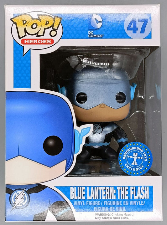 #47 Blue Lantern - DC The Flash - Metallic - Box Damaged Funko POP