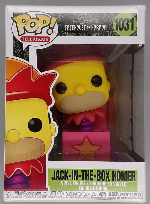 #1031 Jack-in-the-Box Homer - The Simpsons - Box Damaged Funko POP