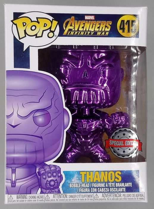415 Thanos (Purple- Closed Fist) - Chrome - Marvel Infinity War Funko POP