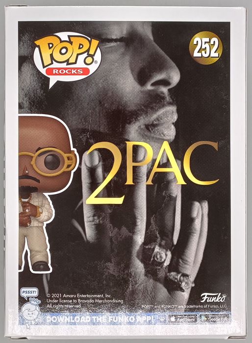 #252 Tupac Shakur (Loyal to the Game) - Rocks - 2Pac Box Damaged Funko POP