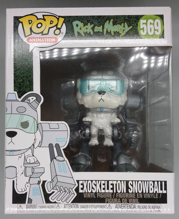 #569 Exoskeleton Snowball 6 Inch - Rick and Morty Box Damaged Funko POP