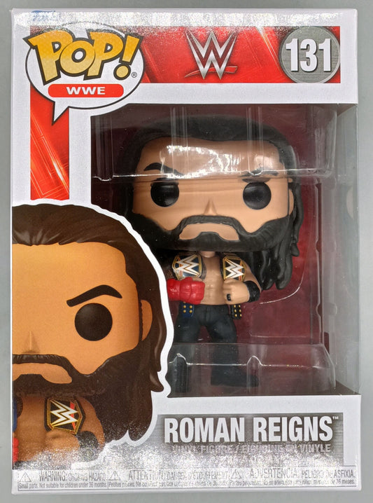 131 Roman Reigns w/Belts - WWE Funko POP - Brand New