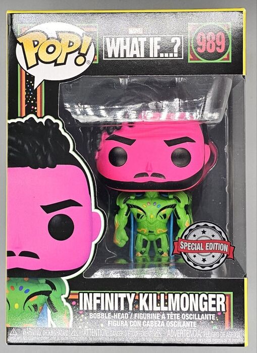 989 Infinity Killmonger Blacklight - Marvel What if...? Funko POP