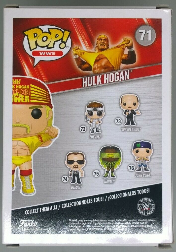 #71 Hulk Hogan (Hulkamania) - WWE Funko POP