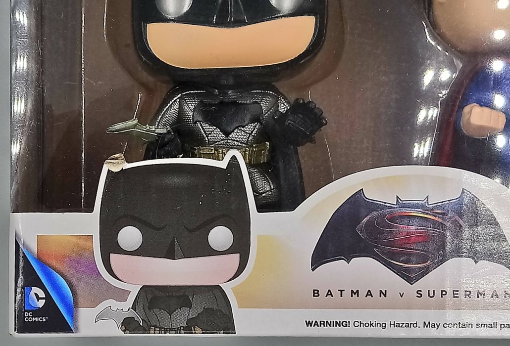 [2 Pack] Batman vs Superman - Metallic DC - Box Damaged Funko POP