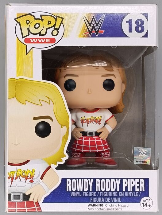 #18 Rowdy Roddy Piper - WWE - Box Damaged Funko POP