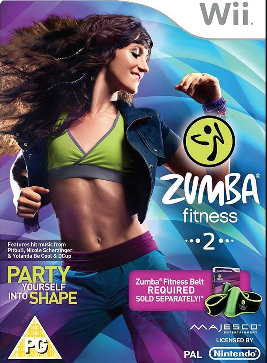Zumba 2 Fitness for Nintendo Wii/Wii-U - [No Manual]