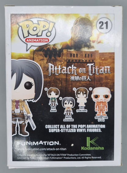 21 Mikasa Ackermann - Attack on Titan - Funko POP - Box Damaged