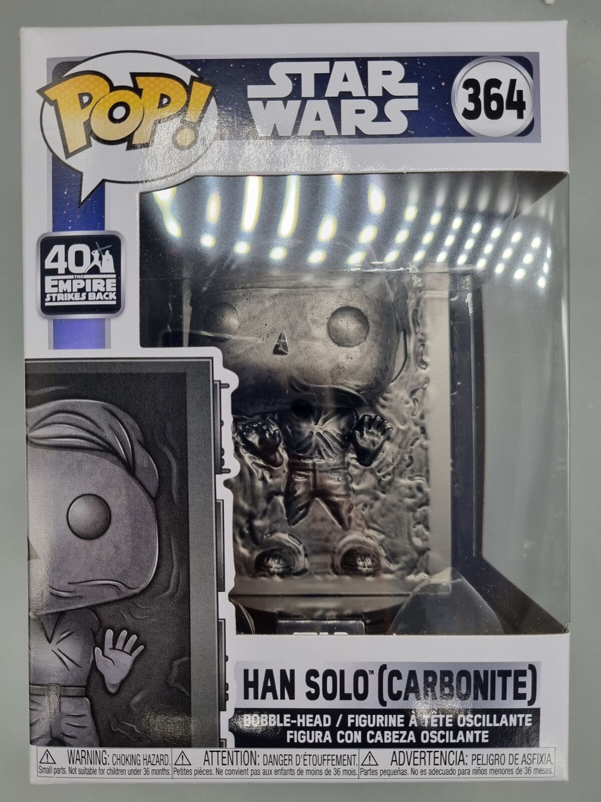 364 Han Solo (Carbonite) - Star Wars - 40th Anniversary Funko POP