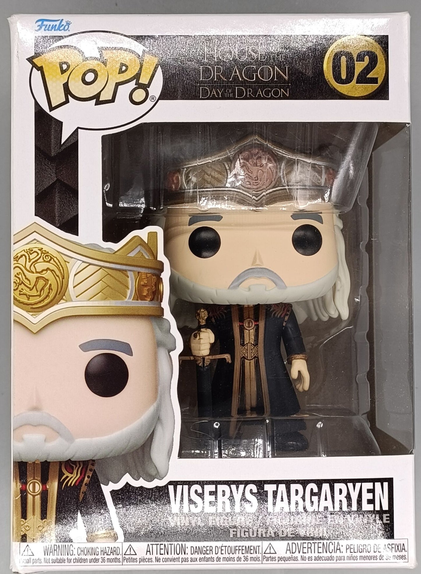 02 Viserys Targaryen - House of the Dragon - Box Damaged Funko POP