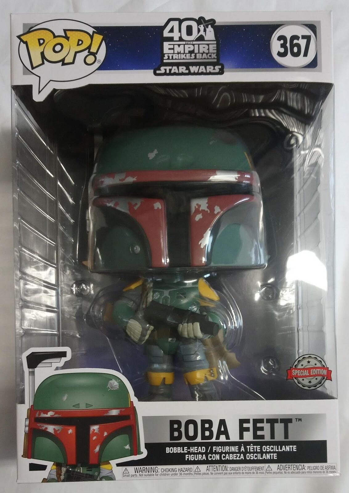 367 Boba Fett - 10 Inch - Star Wars 40th Anniversary Funko POP