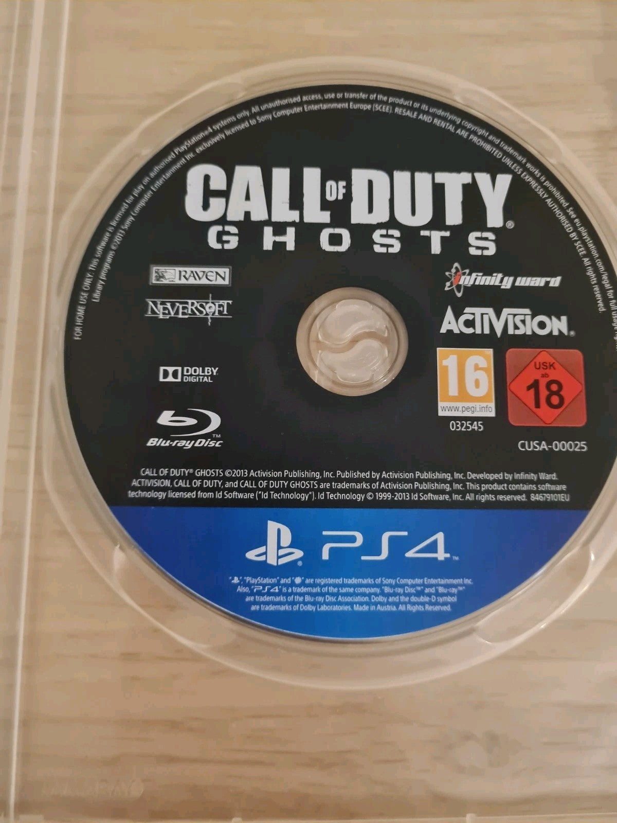 Call of Duty: Ghosts for Playstation 4 (PS4) - [Just Disc]
