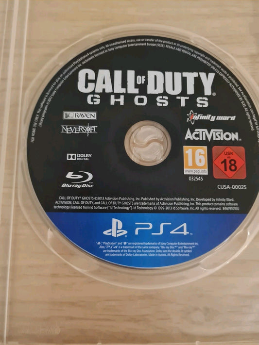 Call of Duty: Ghosts for Playstation 4 (PS4) - [Just Disc]