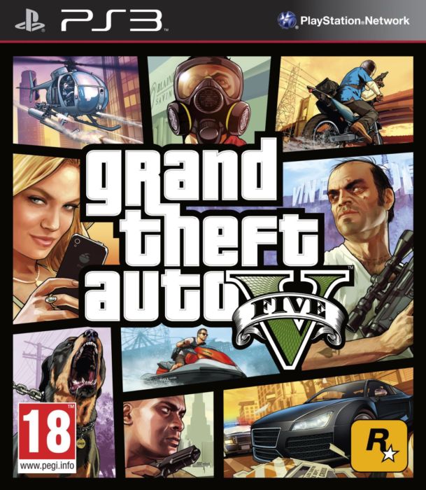 Grand Theft Auto V Five 5 for Playstation 3 (PS3)