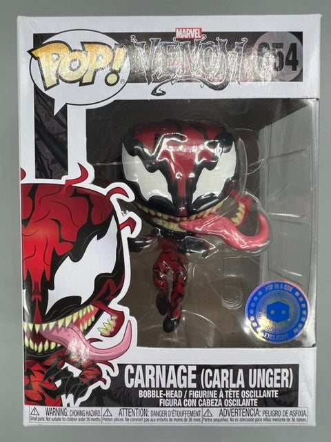 654 Carnage (Carla Unger) Marvel Venom - Box Damaged Funko POP