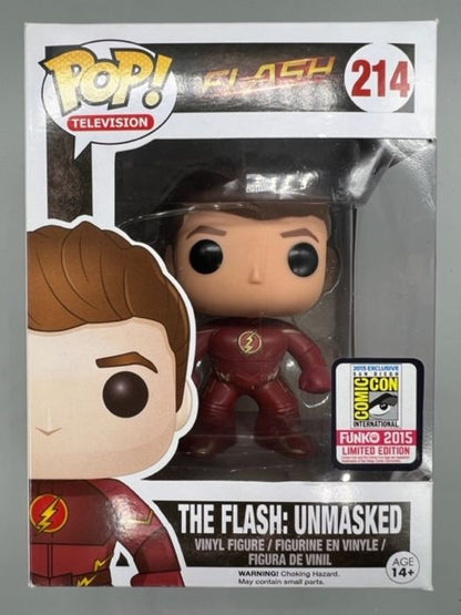 214 The Flash: Unmasked - The Flash - 2015 Con - Funko POP - Box Damaged